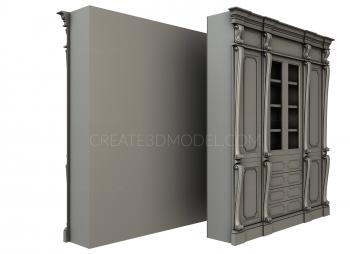 Cupboard (SHK_0085) 3D model for CNC machine